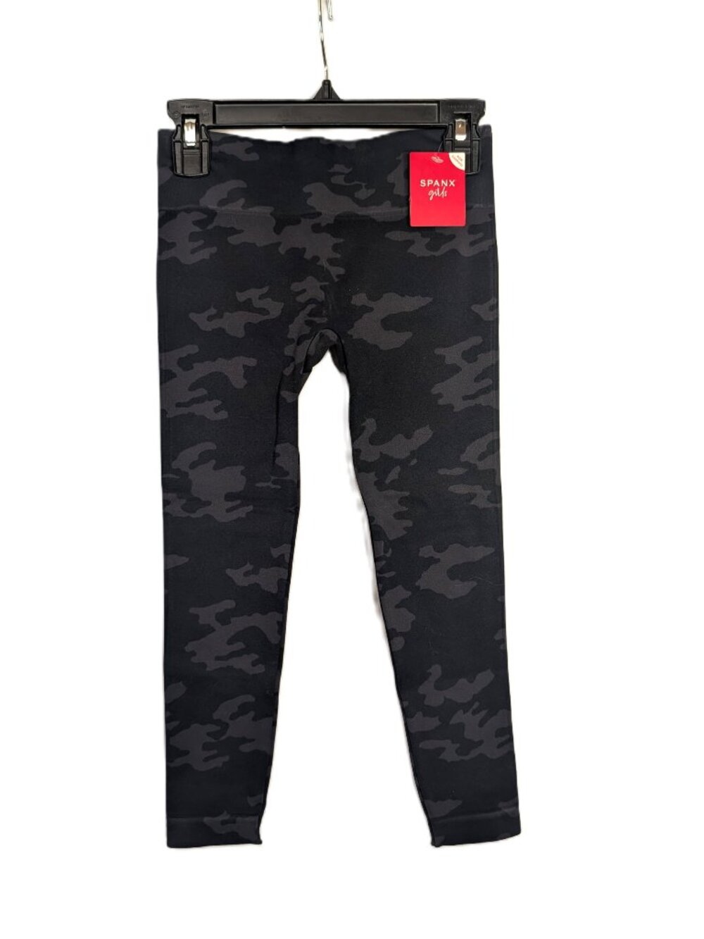 NWT Spanx Girls Ecocare Leggings Black Camo Seamless Size Medium M